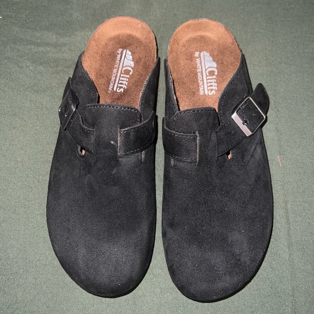 Cliffs by White Mountain Men's Black Suede Loafers